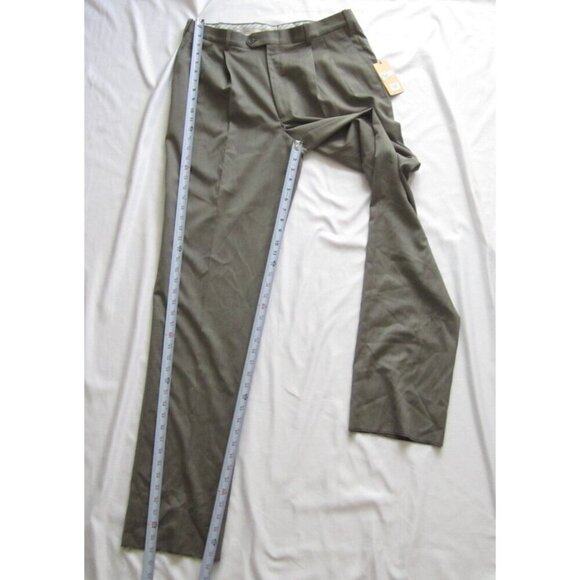 New W/ Tag Men Britches Winston Taupe Unhemmed Pants Sz 35R (MP312) Made in Itay - Picture 3 of 10